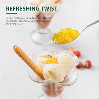 Soeos Passion Fruit Popping Boba Pearls 6.6 Pounds, Bursting Boba Pearls for Bubble Tea, Beverages, Shakes, Desserts, Smoothie and Ice Cream Topping - Image 7