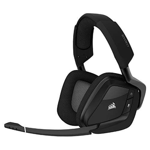 CORSAIR VOID RGB ELITE Wireless Gaming Headset – 7.1 Surround Sound – Omni-Directional Microphone – Microfiber Mesh Earpads – Up to 40ft Range – iCUE Compatible – PC, Mac, PS5, PS4 – Carbon - Image 1