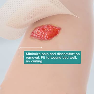 Dimora Silicone Foam Dressing with Border Adhesive 6"x6" Waterproof Wound Dressing Bandage for Wound Care 10 Pack - Image 4