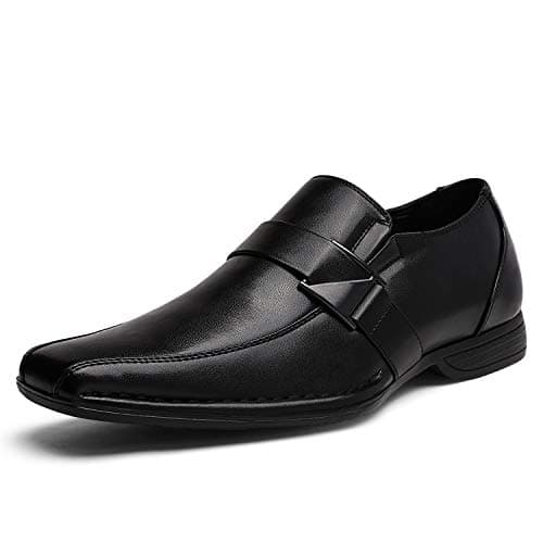Bruno Marc Men's Giorgio Leather Lined Dress Loafers Shoes,Size 11,Black,Giorgio-3 - Image 1