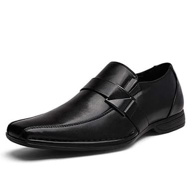 Bruno Marc Men's Giorgio Leather Lined Dress Loafers Shoes,Size 11,Black,Giorgio-3 - Image 1