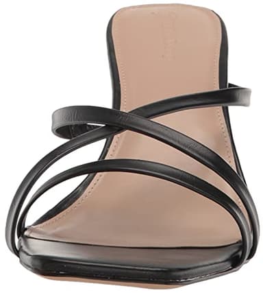 The Drop Women's Amelie Strappy Square Toe Heeled Sandal, Black, 7 - Image 2