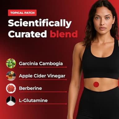 VIORY GLP-1 Patches for Women & Men | GLP1 Patch with Berberine, L-Glutamine, Garcinia Cambogia, Resveratrol | 60 Days Supply - Image 3