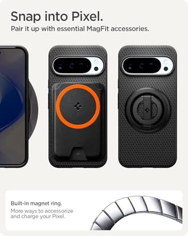 Spigen for Pixel 10/10 Pro Case, Liquid Air MagFit (2025) [Designed for Pixelsnap, Compatible with MagSafe Accessories] - Matte Black - Image 8