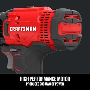 CRAFTSMAN V20 Cordless Drill/Driver Kit, 1/2 inch, Battery and Charger Included (CMCD700C1) - Image 4