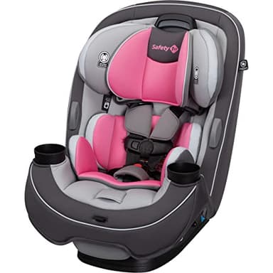Safety 1st Grow and Go All-in-One Slim Convertible Car Seat, Rear Facing, 5-40 lbs, Forward Facing (30–65 lbs), High Back Booster Seat 40-100 pounds, Carbon Rose - Image 1