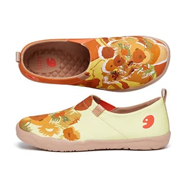 UIN Women's The National Gallery Collaborative Collection Art Painted Travel Shoes Van Gogh Sunflowers V3 (9) - Image 5