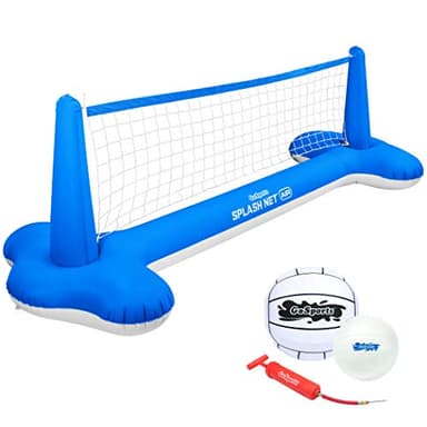 GoSports Splash Net Air, Inflatable Pool Volleyball Game - Includes Floating Net, Water Volleyballs and Ball Pump - Image 1