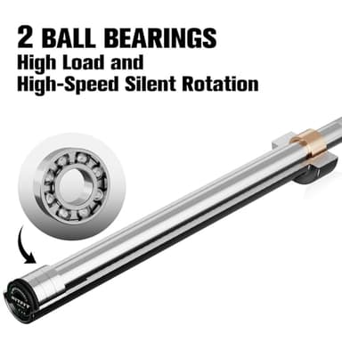 RitFit 7-foot Olympic Barbell Bar, General Purpose Weight Bar Suitable for Olympic Lifts and Power Lifts, 500LBS Capacity - Image 7