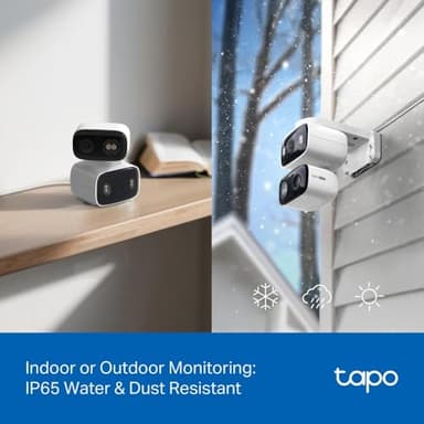 Tapo 2K 3MP Indoor/Outdoor Dual Lens Pan/Tilt Security Camera – 125° Wide-Angle + 6mm Telephoto, Free Person/Vehicle Detection, 360° Track, SD/Cloud, Works w/Alexa & Google Home – HybridCam Duo - Image 9