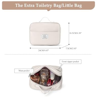 Weekender Bags for Women,Personal Item Travel Bag with Shoes Compartment,Overnight Travel Duffel Bag with Toiletry Bag - Image 8