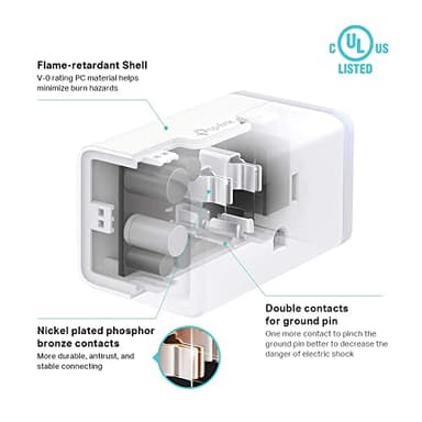 Kasa Smart Plug HS103P4, Smart Home Wi-Fi Outlet Works with Alexa, Echo, Google Home & IFTTT, No Hub Required, Remote Control, 15 Amp, UL Certified, 4-Pack, White - Image 5