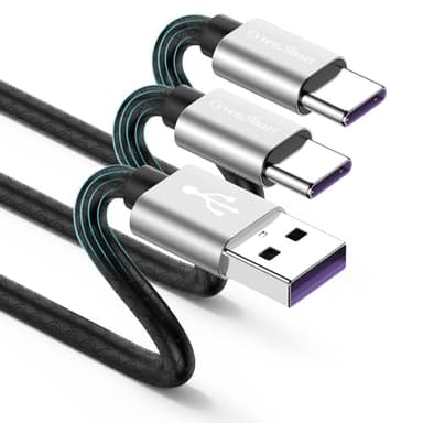 USB Type C Cable 10ft, [2 Pack] USB A 2.0 to USB-C 10 ft Type C Fast Charger Extra Long Durable TPE USBC to USBA Cord for iPhone 17/16/15 Pro Plus Pro Max Samsung Galaxy A10/A20/A51/S10/S9 Plus/Note 9 - Image 1