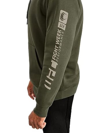 Venum Men's Standard UFC Adrenaline Fight Week Pullover Hoodie Green - Image 3
