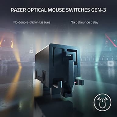 Razer DeathAdder V3 Pro Gaming Mouse: 63g Ultra Lightweight - Focus Pro 30K Optical Sensor - Fast Optical Switches Gen-3 - HyperSpeed Wireless - 5 Programmable Buttons - 90 Hr Battery - Black - Image 7