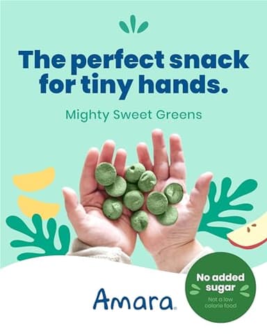 Amara Smoothie Melts - Mighty Sweet Greens - Baby Snacks Made With Fruits and Vegetables - Healthy Toddler Snacks For Your Kids Lunch Box - Organic Plant Based Yogurt Melts - 6 Resealable Bags - Image 3