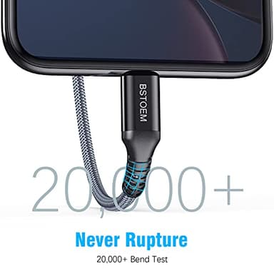 USB A to USB C Cable 10 ft,Type C Charger Cord Fast Charging 10FT 2Pack,for Samsung Galaxy S25 +/Ultra/S24/S23/S22/S21/S20/S10/S9/S8/s7/Note20/10/9/8/Tab S9,for Kindle Fire,USBC Phone Wire - Image 3