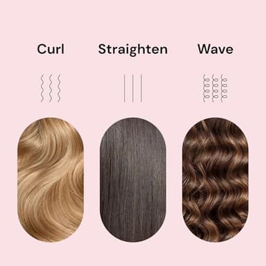 L'ANGE HAIR Le Duo Grande 360° Airflow Styler | 2-in-1 Curling Wand & Titanium Flat Iron Professional Hair Straightener and Curler with Cooling Air Vents to Lock in Style | Adjustable Temp (Black) - Image 7