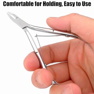 LePinko 4 Packs Upgraded Cuticle Trimmer kit, Sharp Dead Skin Clipper, Labor-saving Cuticula Remover for Fingernail Toenail, Manicure Pedicure Tool for Women Men, 5mm Jaw - Image 7