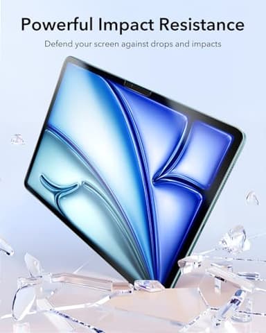 ESR 2 Pack Paper-Feel Screen Protectors for iPad Air 11 Inch M3/M2 (7th/6th Generation, 2025/2024), Write and Draw Like on Paper, 9H Tempered Glass, Matte Writing Film with Alignment Frame, Anti-Glare - Image 6