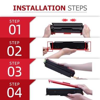 067H 067 Toner Cartridge Set MF656Cdw Compatible Replacement for Canon 067H 067 Color ImageCLASS MF654Cdw LBP632Cdw LBP633Cdw MF653Cdw Printer 4 Pack High Yield Ink |Black Cyan Magenta Yellow| - Image 5