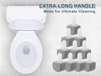 Yingmore 10 Packs Pumice Stone for Toilet Cleaning,Pumice Toilet Bowl Cleaning for Cleaning Toilet,Bathtubs,Kitchen Sink,Grill(Refill) - Image 5
