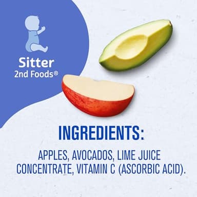 Gerber 2nd Foods, Apple Avocado Pureed Baby Food, 4 Ounce Tubs, 2 Count (Pack of 8) - Image 8