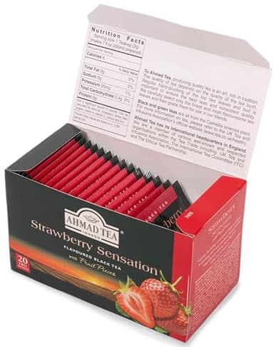 Ahmad Teas - Strawberry Black Tea 1.4oz - 20 Tea Bags - Image 3