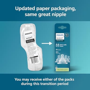 Philips Avent Anti-Colic Nipples - Flow 2, 4-Pack, SCY762/44 - Image 6