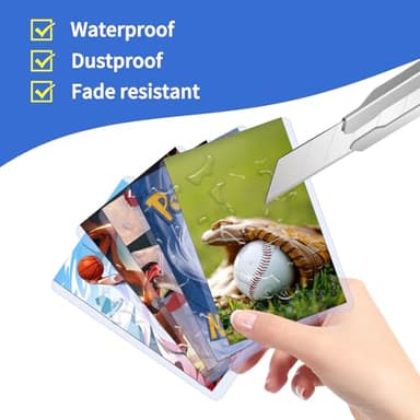 QTYORD 400Pcs Top Loaders for Cards (200Pcs Hard Plastic Card Holders & 200Pcs Penny Card Sleeves) 3" x 4" Toploaders, Card Protector Sleeves for Baseball Football Sports Cards, Standard Trading Cards - Image 5