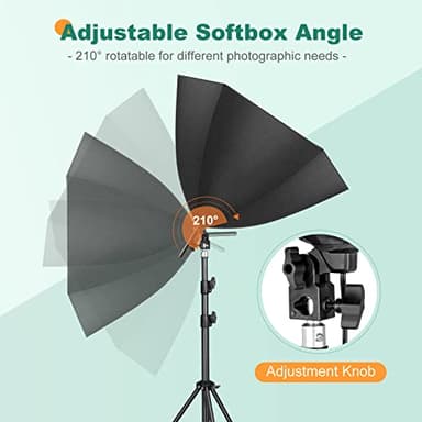 Torjim Softbox Lighting Kit - 30"X30" Professional Photography Lighting for Filming, Model Portrait, Product & Fashion Photography - Image 6