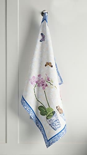 Maison d' Hermine Kitchen Towels Set of 3 100% Cotton 27.50" x 20" Reusable Cloth Tea Dish Towels Absorbent with Hanging Loop for Kitchen, Home, Dining, Cocktail Parties Spring/Summer (Canton) - Image 8