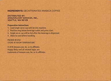 Amazon Brand - Happy Belly Decaf Light Roast Coffee Pods, Breakfast Blend, Compatible with Keurig 2.0 K-Cup Brewers, 100 Count - Image 6
