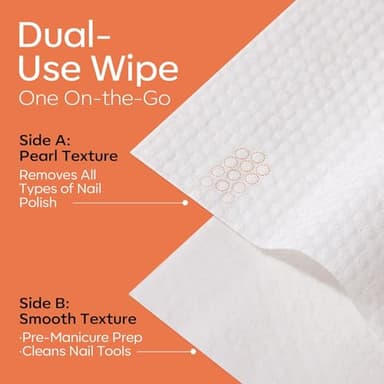 Modelones Nail Polish Remover Pads, Acetone Nail Polish Remover Wipes 50 PCS Professional Individually Wrapped Wet Wipes Easily & Quickly Lemon Smell Glycerin Moisturizing Big Size Portable - Image 6