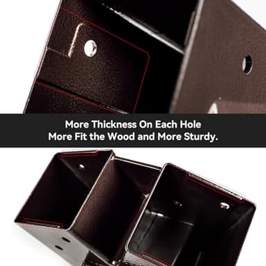 ABUSA Heavy Duty Swing Sets Brackets Including 2 A-Frame Swing Set Brackets and 4 Swing Hangers for Playground Equipment Mounting Parts Hardware Included (Bronze) - Image 3