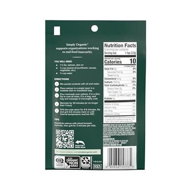 Simply Organic Teriyaki Marinade Mix, Vegan Friendly, Kosher, USDA Certified Organic, Gluten Free & Non-GMO, 0.99 Ounce (Pack of 12) - Image 2
