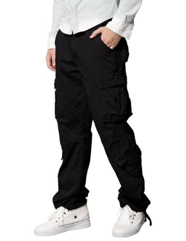 Match Men's Wild Cargo Pants(Black,30) - Image 2