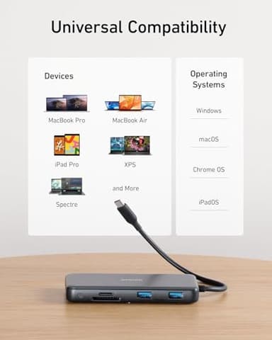 Anker 555 USB-C Hub (8-in-1), with 85W Power Delivery, 4K 60Hz HDMI Port, 10Gbps USB C and 2 A Data Ports, Ethernet microSD SD Card Reader, for MacBook Pro More - Image 5
