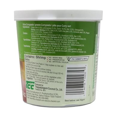 Mae Ploy Green Curry Paste, Authentic Thai Green Curry Paste for Thai Curries & Other Dishes 14oz/400g - Image 3