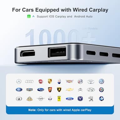 AI Box Wireless CarPlay & Auto Adapter - Plug & Play, Dual-Band WiFi, Bluetooth 5.0, 4K Video Support, Android 12.0 System, Compatible with Factory CarPlay & Android Auto （4GB RAM+32GB ROM） - Image 6