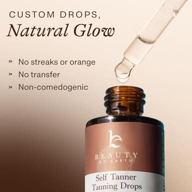 Self Tanning Drops for Face - USA Made with Organic & Natural Ingredients, Ultra Dark Face Tanning Drops to Add to Moisturizer, Self Tanner for Sunless Fake Tan & Natural Glow, Cruelty & Toxin Free - Image 4