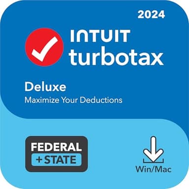 TurboTax Deluxe 2024 Tax Software, Federal & State Tax Return [PC/MAC Download] - Image 1