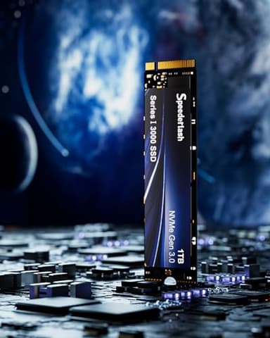 Speederlash 1TB NVMe M.2 PCIe3.0 SSD, Gen3x4 M.2 2280 Internal Solid State Drive, up to 3100MB/s, SLC Cache 3D NAND, for Laptop, PC Desktops - Image 3