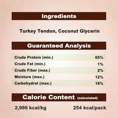 AFreschi Turkey Tendons for Dogs, USA-Sourced, Healthy Dog Treats, Rawhide-Free Puppy Chews, Long Lasting, All Natural, Hypoallergenic Dog Treats for Small Breeds, 3 oz Pack Strips - Image 6