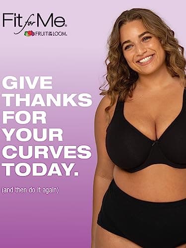 Fruit of the Loom Womens Plus Size Cotton Unlined Underwire Bra Heather Grey - Image 6