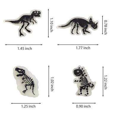 JunxinGYL 21Pcs Glow in the night dinosaurs shoe charms for Boys Kids shoe Decoration PVC Decoration for Shoes Bracelets Dinosaurs Themed Party Favor - Image 5