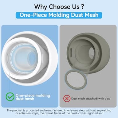 Pohgelan Compatible with AirPods Pro 2nd/1st Generation Replacement Ear Tips,with Noise Reduction Hole & Built-in dust Guard Screen,for USB-C Charging Case with Cleaner kit -4 Sizes (XS/S/M/L)-Whiite - Image 5