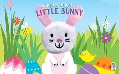 Hippity, Hoppity, Little Bunny - Finger Puppet Board Book for Easter Basket Gifts or Stuffer Ages 0-3 - Image 2