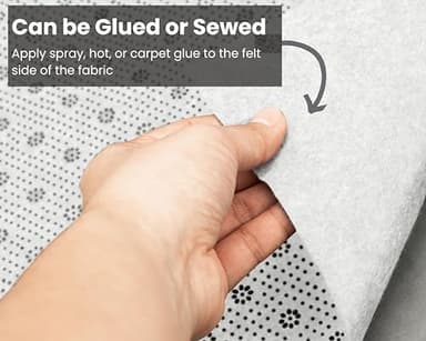 80" x 80" Non Slip Rug Pad for Tufting and Rug Making, Thick and Grippy Backing Fabric (White) - Image 4