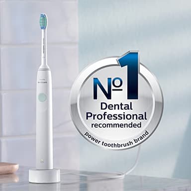 PHILIPS Sonicare 2100 Power Toothbrush, Rechargeable Electric Toothbrush, White Mint, HX3661/04 - Image 3